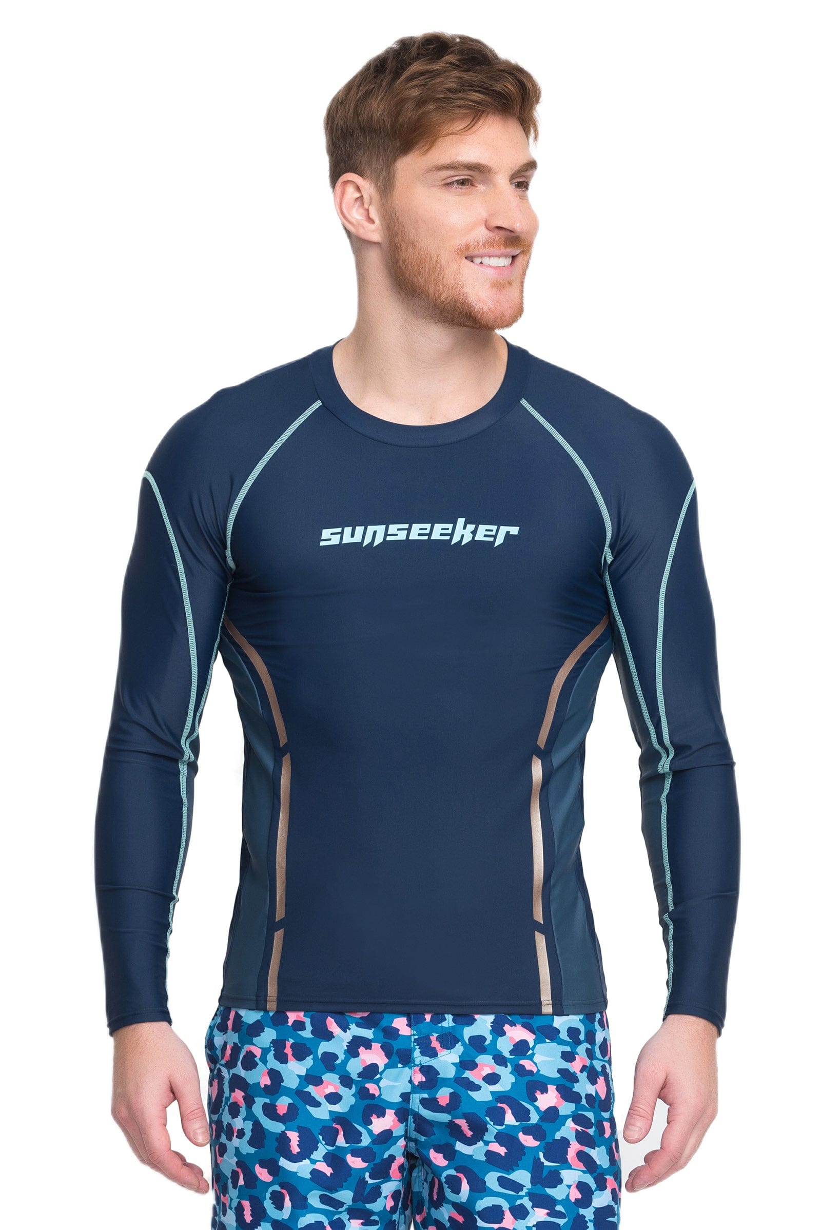 Sunseeker Maneer raglan navy long sleeve rash guard