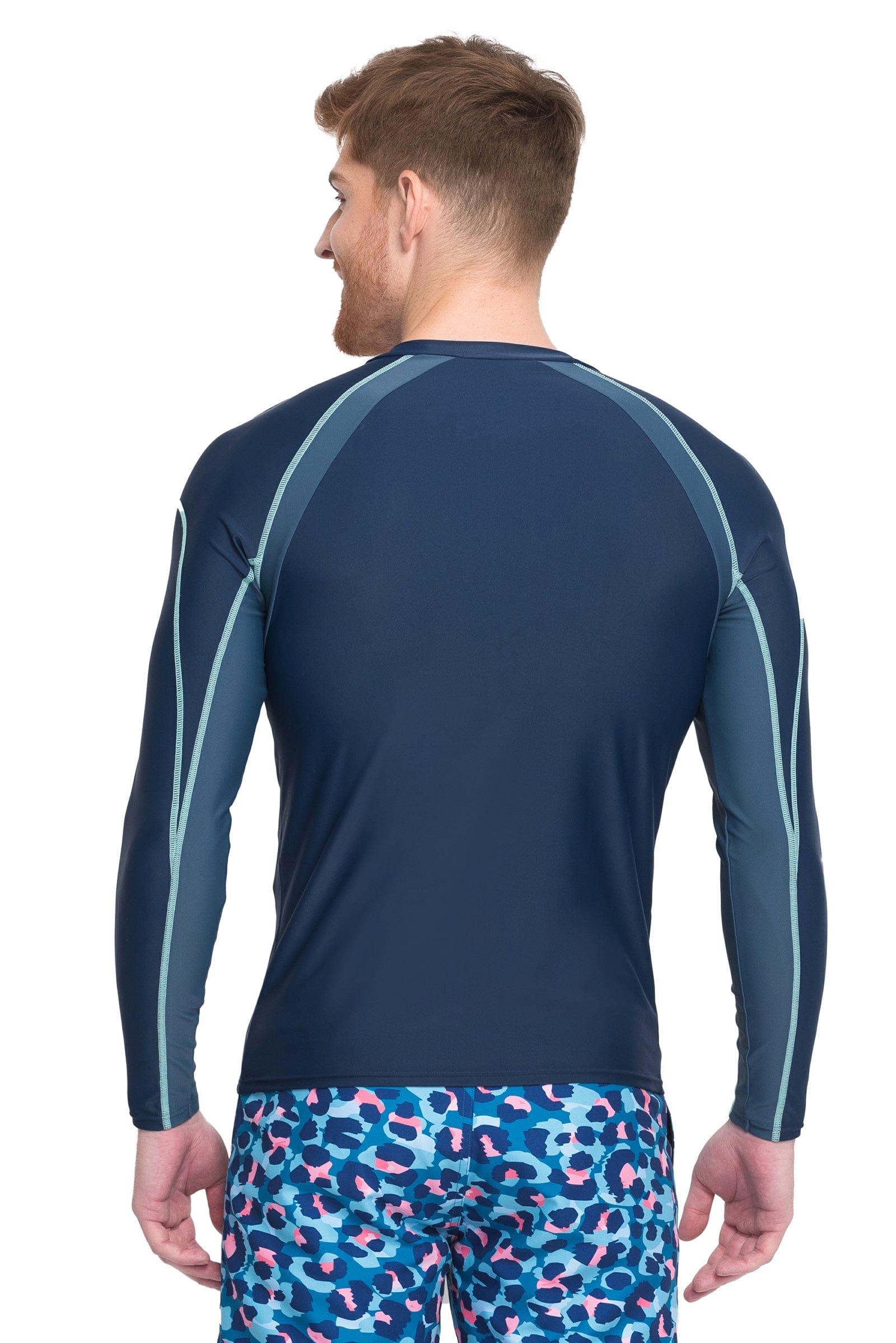 Sunseeker Maneer raglan navy long sleeve rash guard