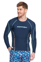 Sunseeker Maneer raglan navy long sleeve rash guard